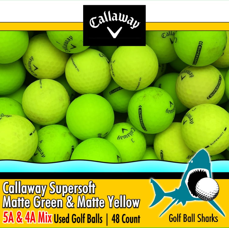 Callaway Supersoft Matte Green and Matte Yellow Mix | GRADE: A4 & A5 Mix