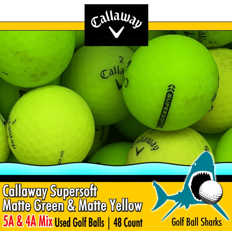 Callaway Supersoft Matte Green and Matte Yellow Mix | GRADE: A4 & A5 Mix