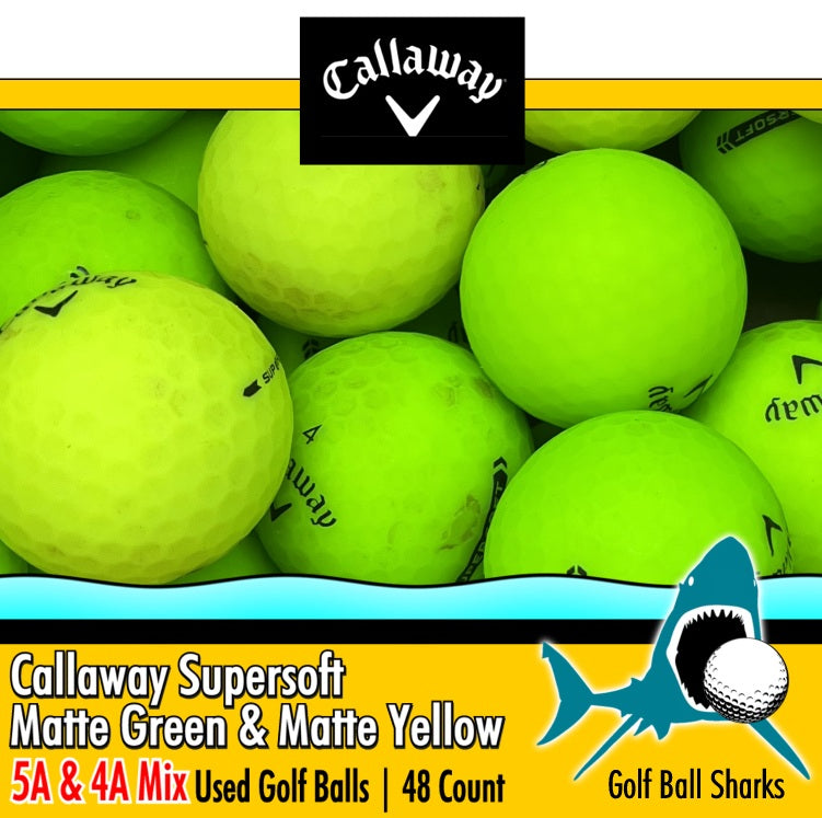 Callaway Supersoft Matte Green and Matte Yellow Mix | GRADE: A4 & A5 Mix