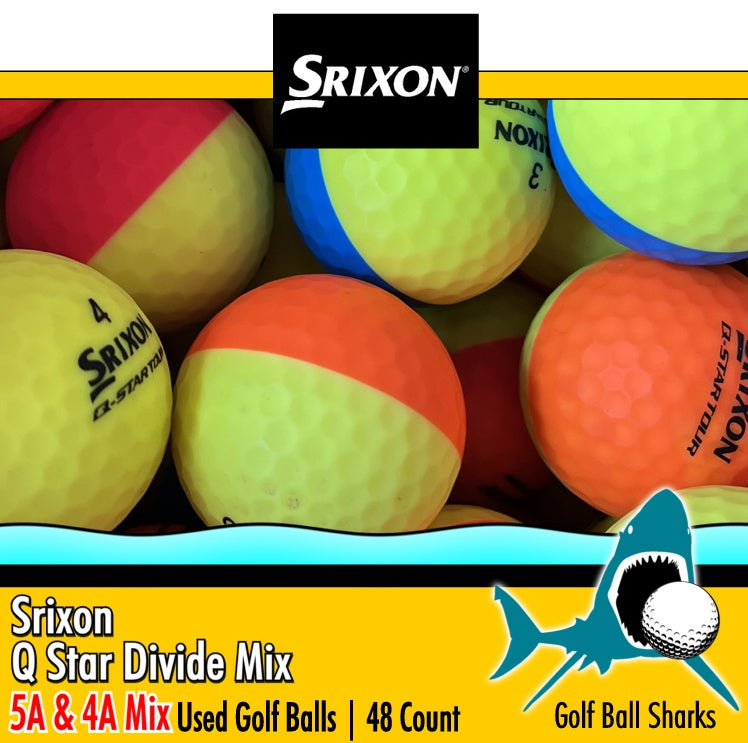 Srixon Q Star and Q Star Divide Mix Multi-Color | GRADE: 4A & 5A Mix