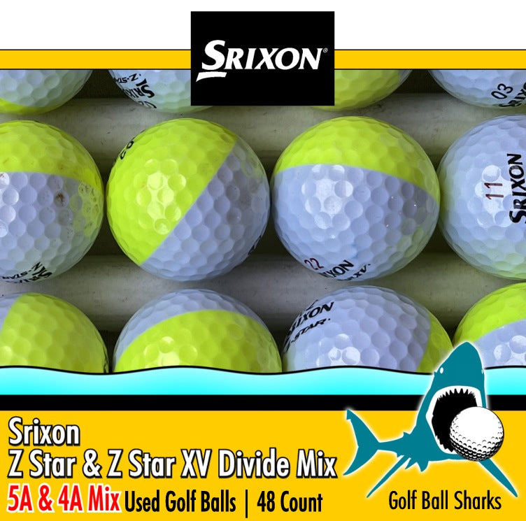 Srixon Z Star and Z Star XV Mix Color Divide | GRADE: 4A & 5A Mix